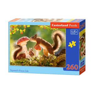 Puzzle Castorland 260el Leśne życie wiewiórek